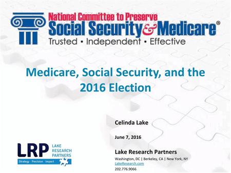 Medicare, Social Security, and the 2016 Election