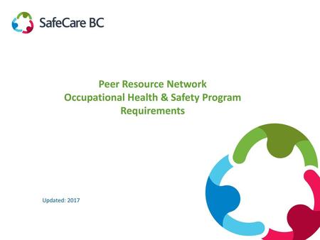 Peer Resource Network Occupational Health & Safety Program Requirements Introduce facilitator Updated: 2017.