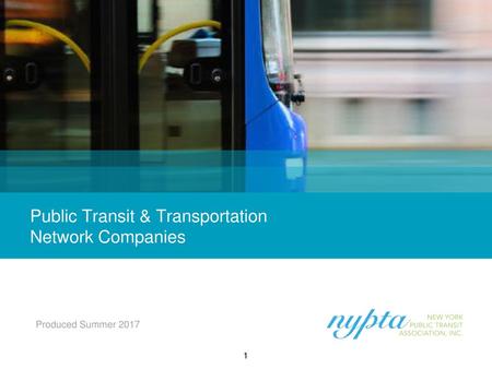Public Transit & Transportation Network Companies