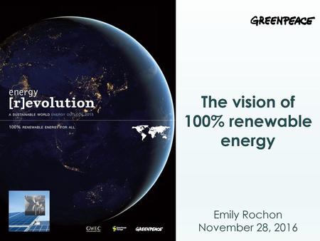 The vision of 100% renewable energy