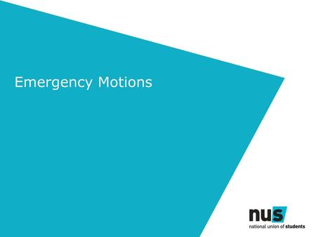 Emergency Motions.