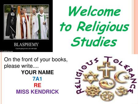 Welcome to Religious Studies