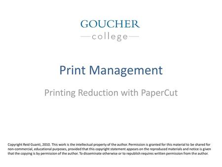 Printing Reduction with PaperCut
