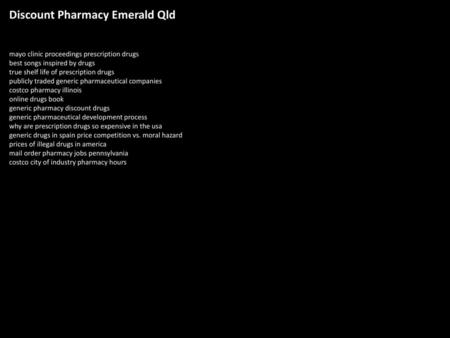 Discount Pharmacy Emerald Qld