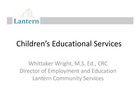 Children’s Educational Services