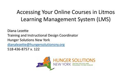 Accessing Your Online Courses in Litmos