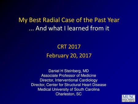 My Best Radial Case of the Past Year ... And what I learned from it