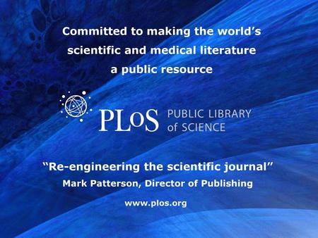 Committed to making the world’s scientific and medical literature