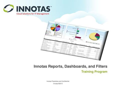 Innotas Reports, Dashboards, and Filters