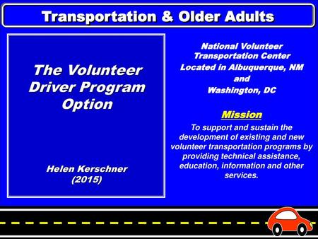 Transportation & Older Adults