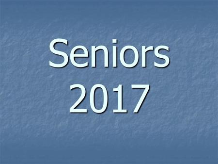 Seniors 2017.