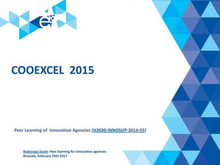 COOEXCEL  2015 TIPS Include clearly your contact details