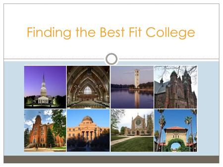 Finding the Best Fit College