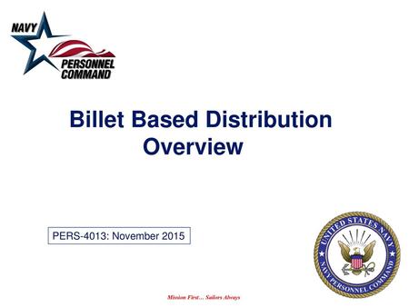 Billet Based Distribution Overview
