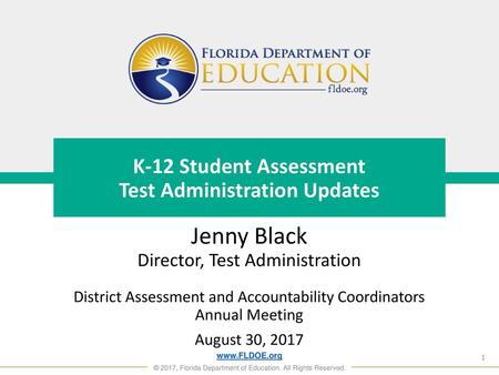 K-12 Student Assessment Test Administration Updates