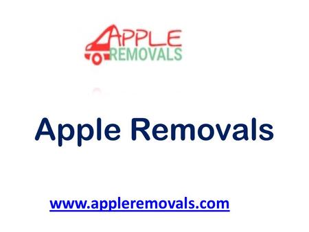 Apple Removals - www.appleremovals.com

