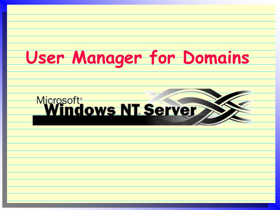 Configuring The Active Directory User Manager