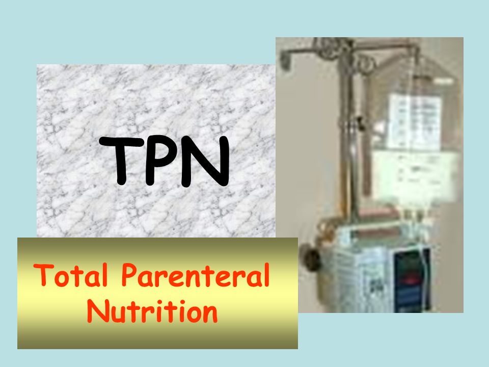 total parenteral nutrition label