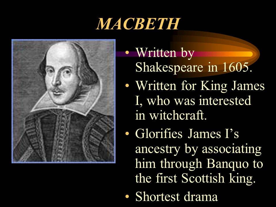 who was on the throne when macbeth was written