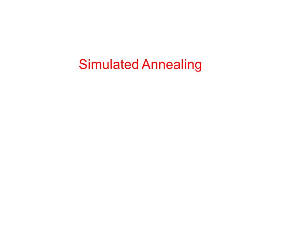 1: An example of one iteration of simulated annealing search. The red