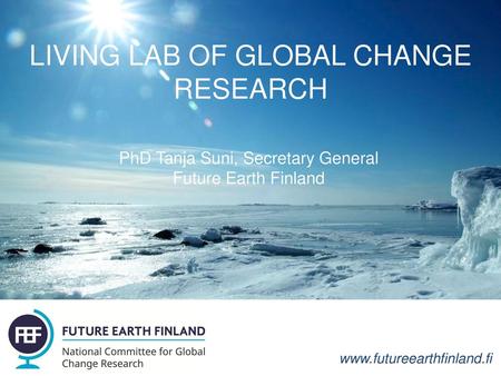 LIVING LAB OF GLOBAL CHANGE RESEARCH