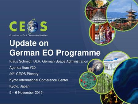 Update on German EO Programme