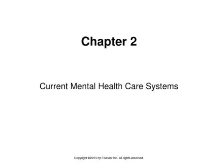 Current Mental Health Care Systems