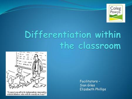 Differentiation within the classroom