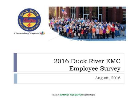2016 Duck River EMC Employee Survey