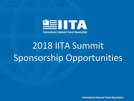 2018 IITA Summit Sponsorship Opportunities