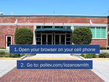 Open your browser on your cell phone