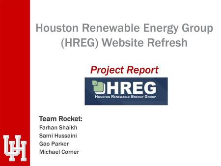 Houston Renewable Energy Group (HREG) Website Refresh Project Report