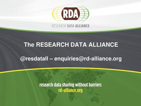 How RDA is growing? Total RDA Community Members: 2668.
