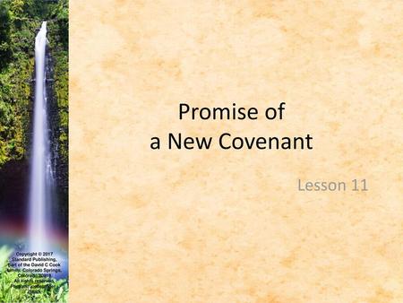 Promise of a New Covenant
