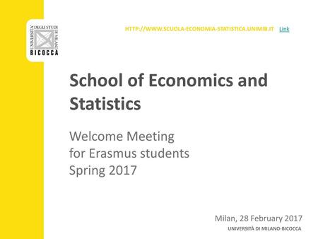 School of Economics and Statistics