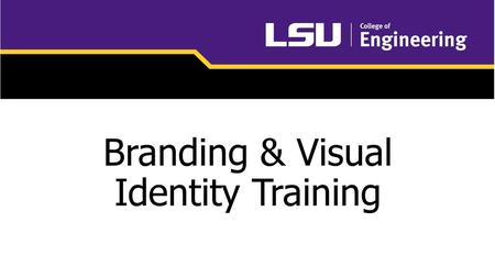 Branding & Visual Identity Training