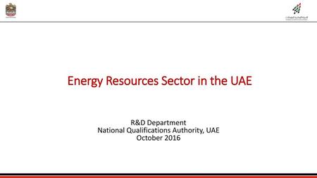 Energy Resources Sector in the UAE