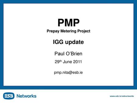 PMP Prepay Metering Project