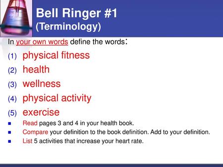 Bell Ringer #1 (Terminology)