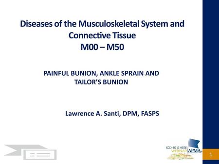 Diseases of the Musculoskeletal System and Connective Tissue M00 – M50