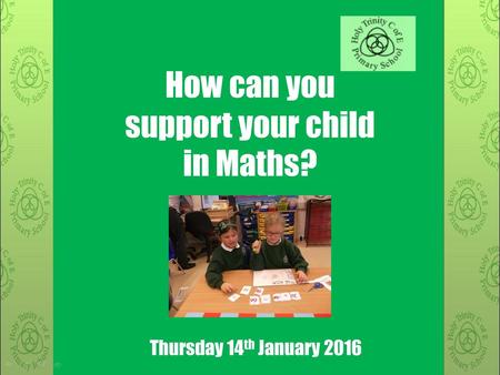 How can you support your child in Maths?