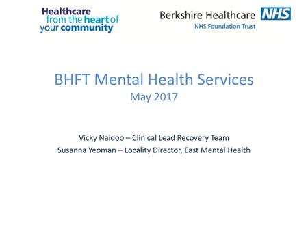 BHFT Mental Health Services May 2017