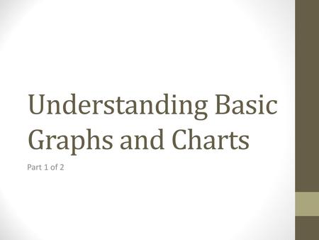 Understanding Basic Graphs and Charts
