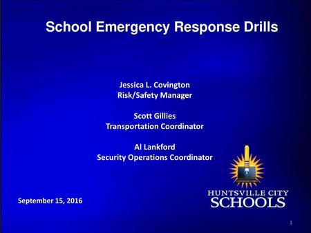 School Emergency Response Drills