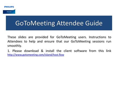 GoToMeeting Attendee Guide
