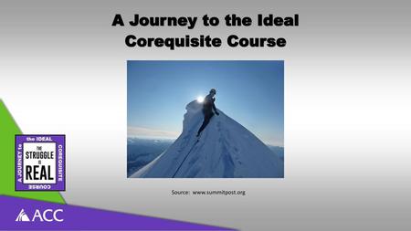 A Journey to the Ideal Corequisite Course