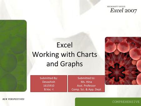 Excel Working with Charts and Graphs