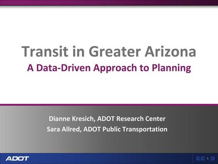 Transit in Greater Arizona A Data-Driven Approach to Planning