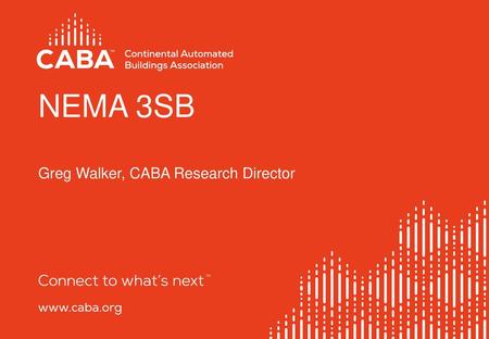 Greg Walker, CABA Research Director