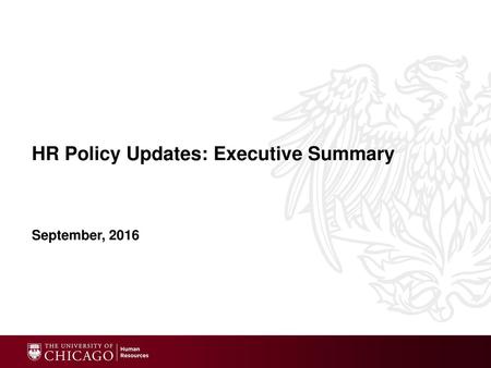 HR Policy Updates: Executive Summary